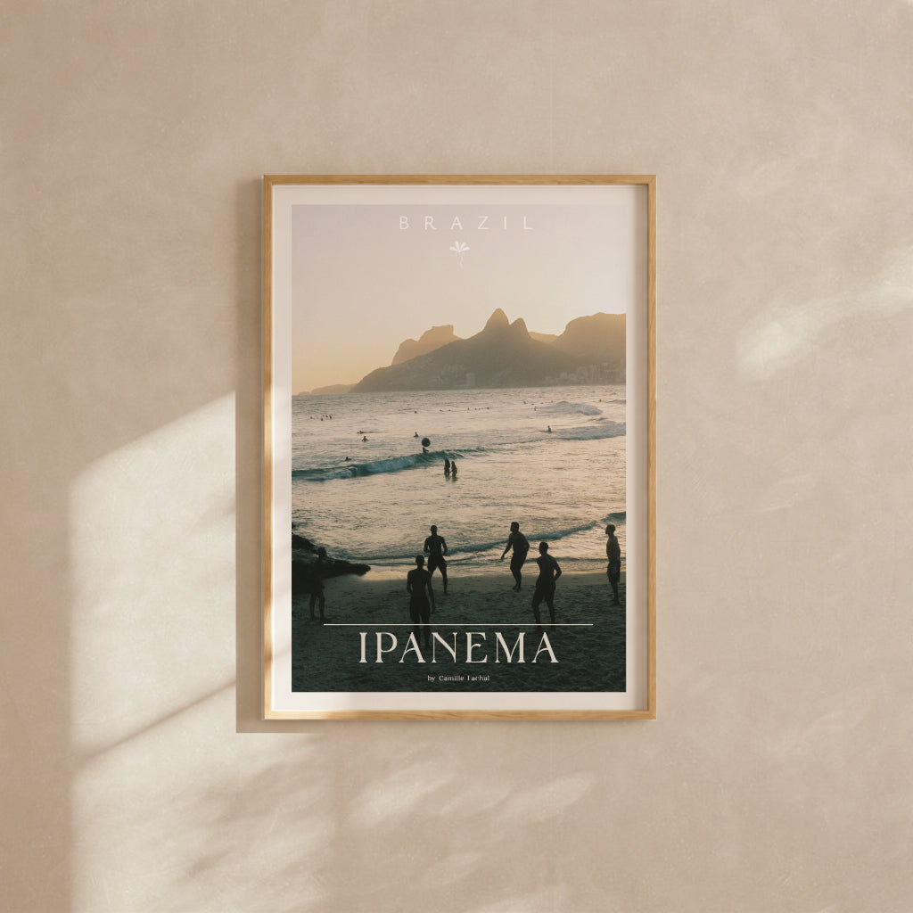 Brazil Fine Art Print - Ipanema Blue Hour | Colour Analog Film Photography Poster | Rio de Janeiro Wall Art