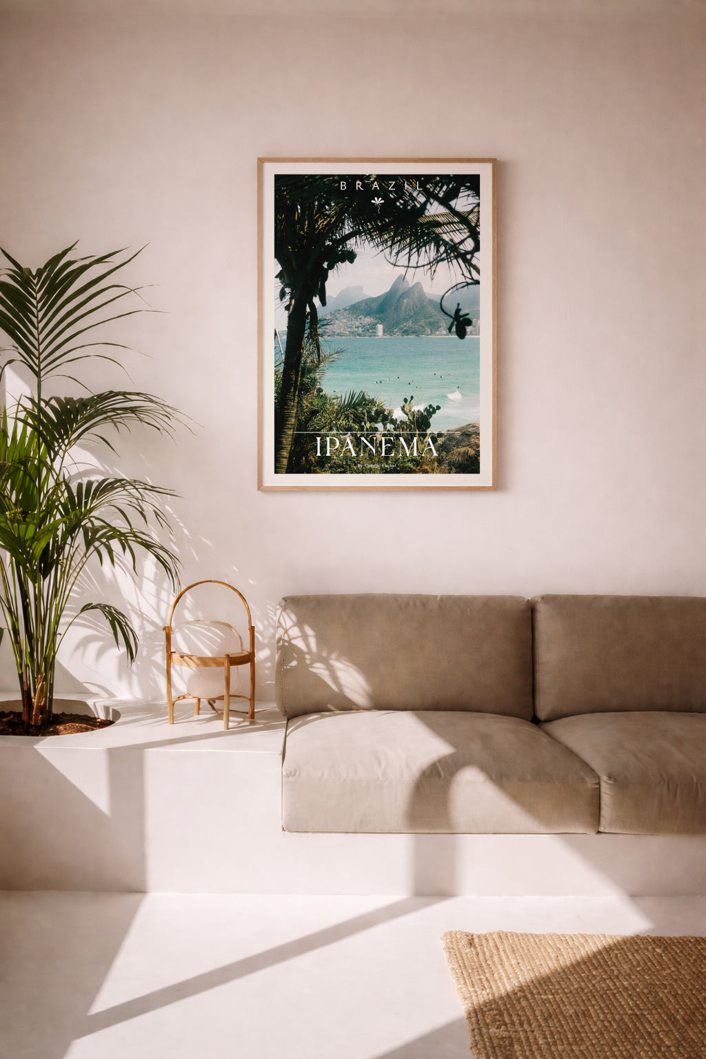 Brazil Fine Art Print - Ipanema Golden Hour | Analog Film Photography Poster | Rio de Janeiro Wall Art