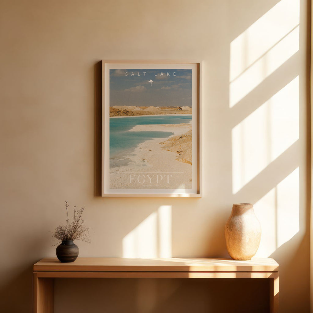 Egypt Travel Fine Art Print — Salt Lake | Analog Film Photography Poster | Egypt Desert Wall Art