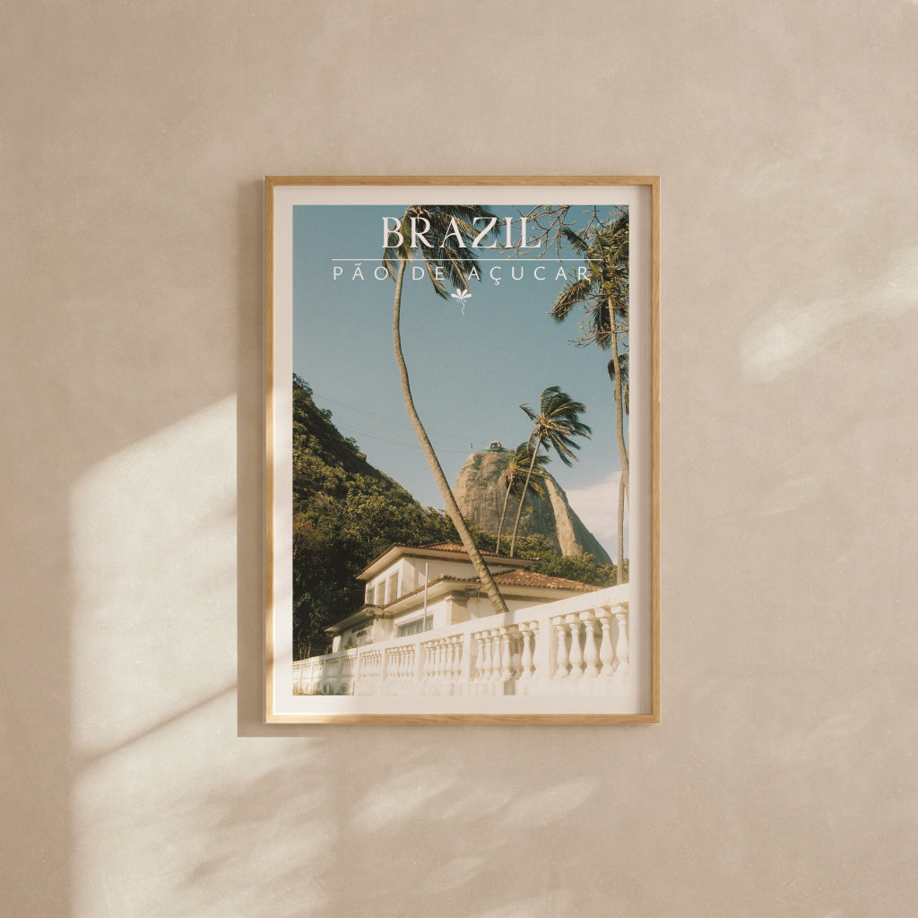 Brazil Fine Art Print - Pão de Açucar & Architecture | Analog Film Photography Poster | Rio de Janeiro Wall Art