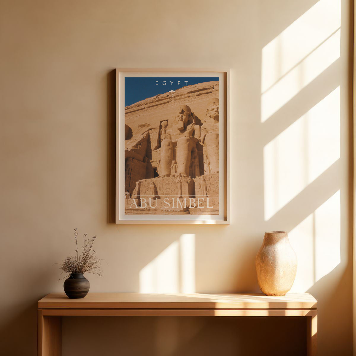 Egypt Travel Fine Art Print — Abu Simbel Temple | Analog Film Photography Poster | Ancient Egypt Wall Art