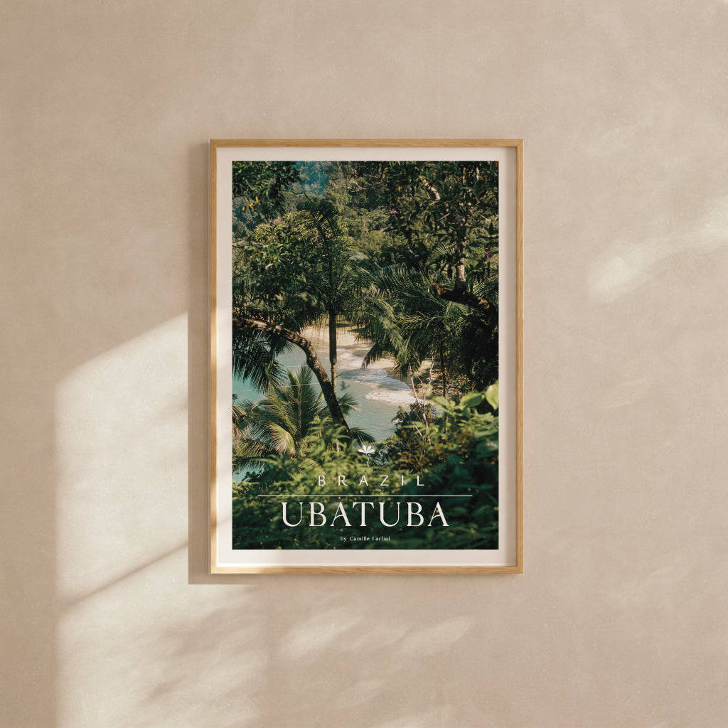 Brazil Fine Art Print - Ubatuba Hidden Beach | Analog Film Photography Poster | Tropical Wall Art