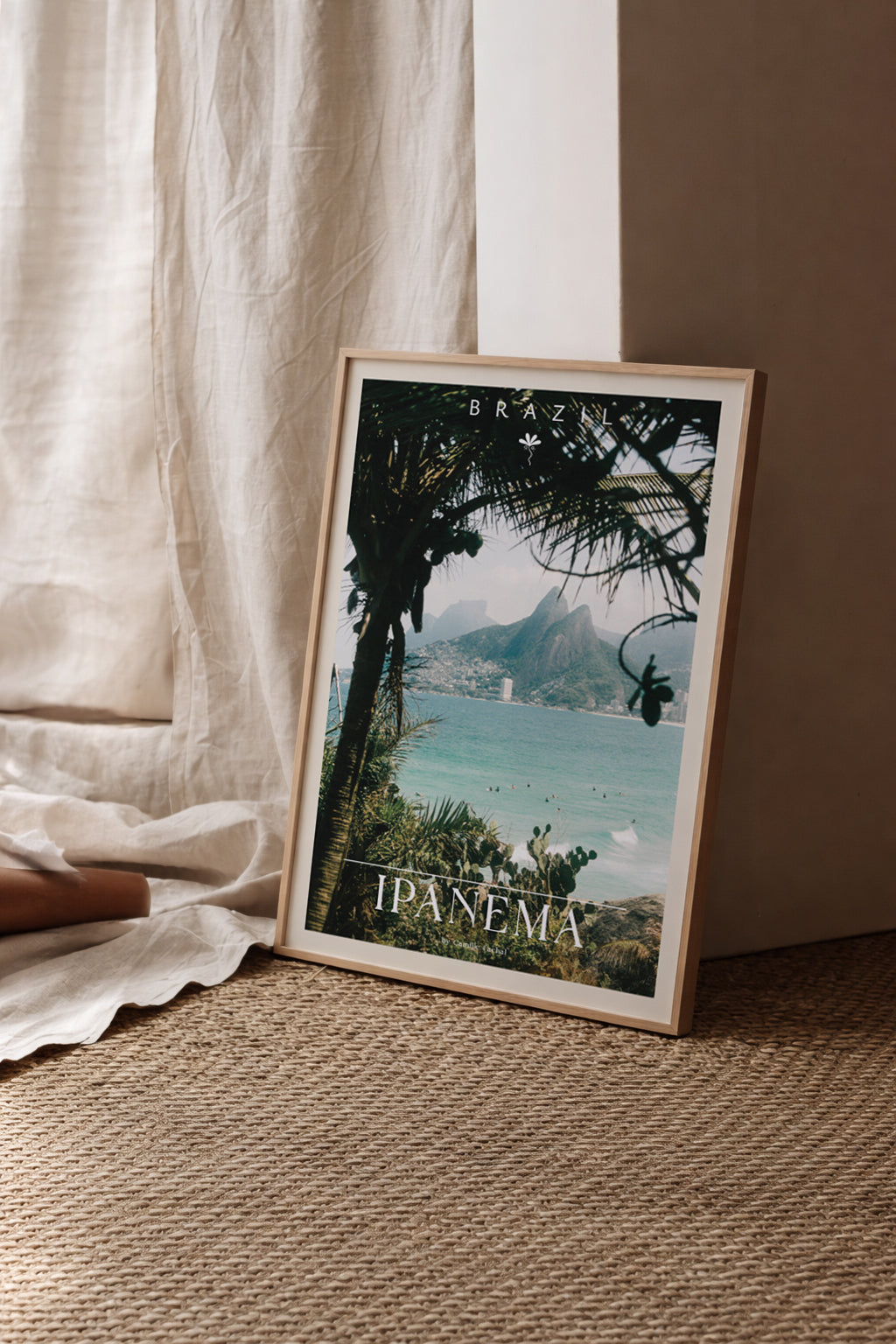 Brazil Fine Art Print - Ipanema Golden Hour | Analog Film Photography Poster | Rio de Janeiro Wall Art