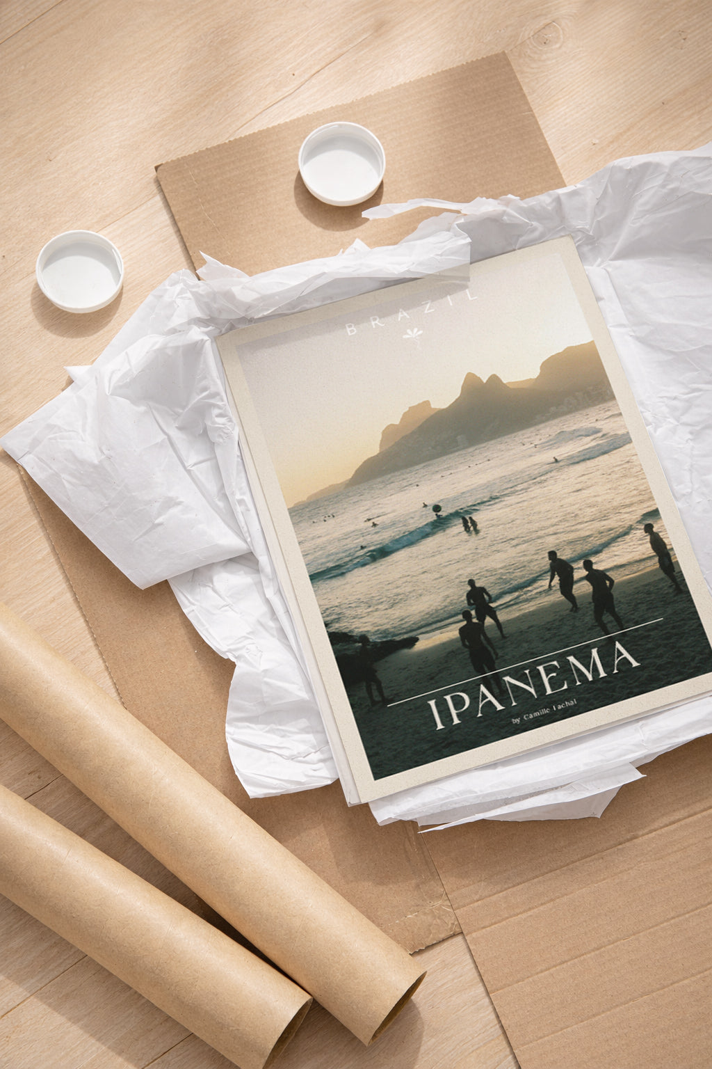 Brazil Fine Art Print - Ipanema Blue Hour | Colour Analog Film Photography Poster | Rio de Janeiro Wall Art