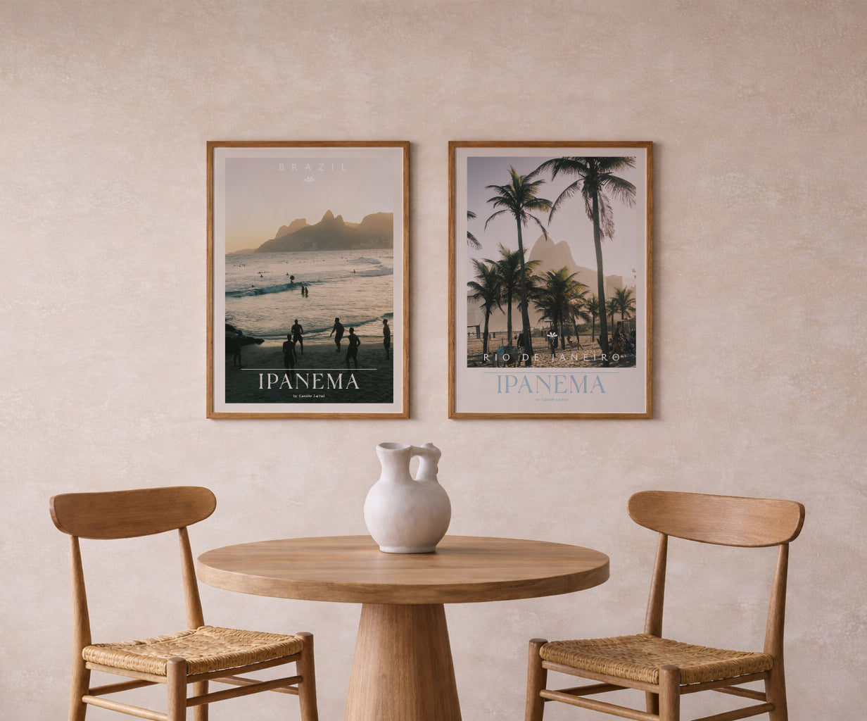 Brazil Fine Art Print - Ipanema Blue Hour | Colour Analog Film Photography Poster | Rio de Janeiro Wall Art