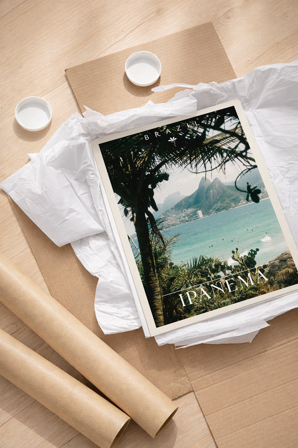Brazil Fine Art Print - Ipanema Golden Hour | Analog Film Photography Poster | Rio de Janeiro Wall Art