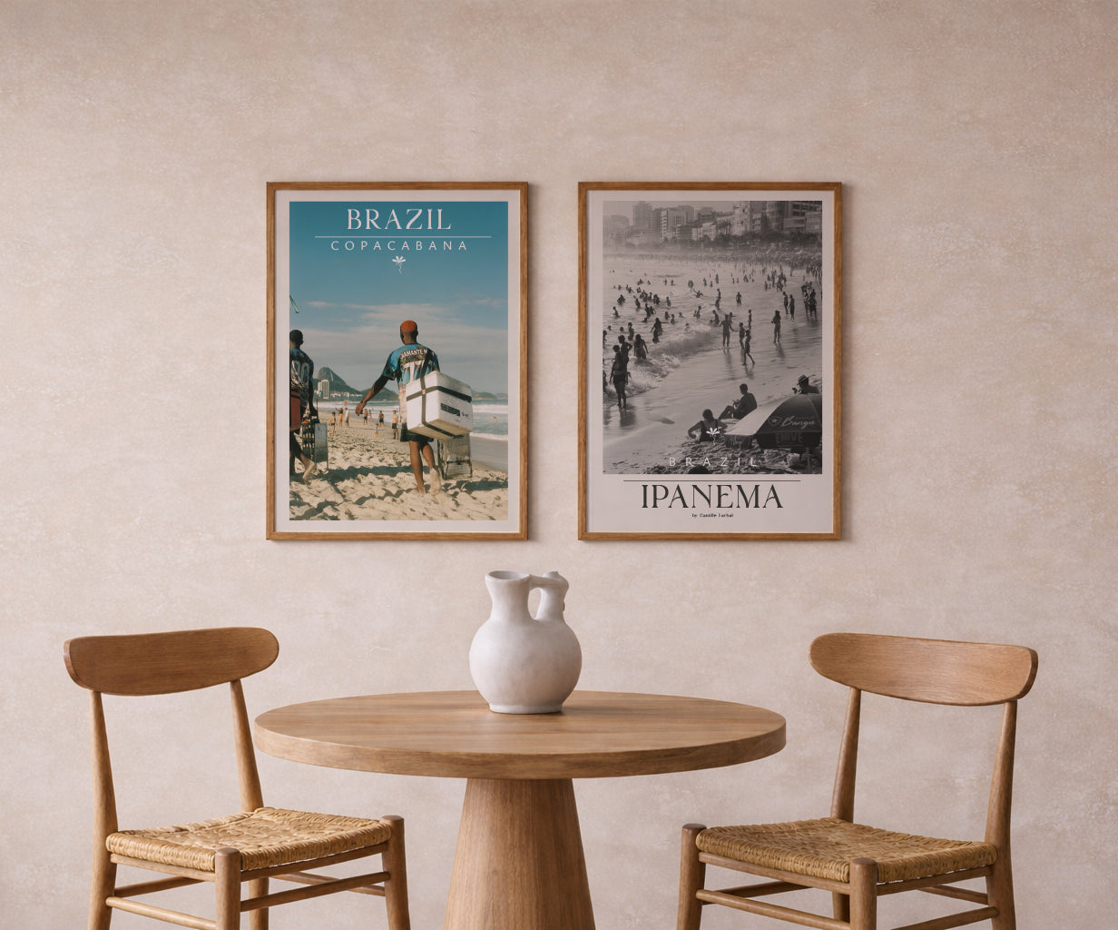 Brazil Fine Art Print - Copacabana Street Life | Analog Film Photography Poster | Rio de Janeiro Wall Art